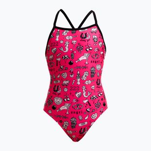 Детски цял бански костюм Funkita Tie Me Tight One Piece sketchy
