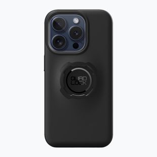 Quad Lock Оригинален калъф за телефон iPhone 15 Pro черен