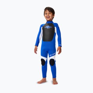 Детски неопренов костюм за плуване Rip Curl Groms Omega 4/3mm Back Zip blue