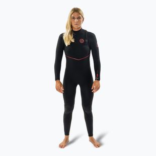 Дамска пяна за плуване Rip Curl Flashbomb Fusion 3/2 mm Zip Free Black