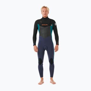 Мъжки неопренов костюм за плуване Rip Curl Dawn Patrol 4/3mm Chest Zip purple night