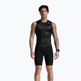 Мъжки потник за колоездене 2XU Core Tri Tank black/white