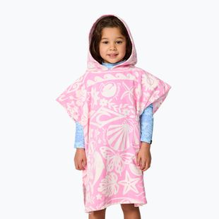 Дамско пончо Rip Curl Mixed Snap Cotton Hooded pink