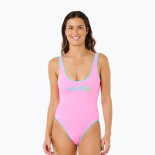 Цял бански костюм Rip Curl Surf Puff light pink