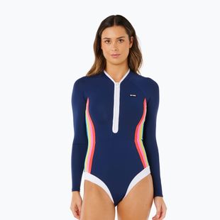 Дамски цял костюм за плуване  Rip Curl Surf Stripe UPF Surf Suit dark navy