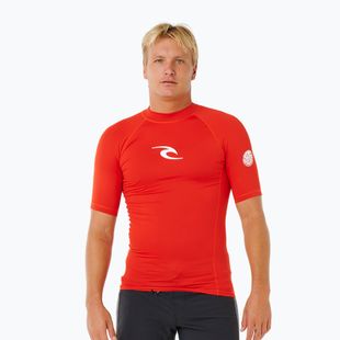 Мъжка тениска за плуване Rip Curl Waves Upf Perf lava red