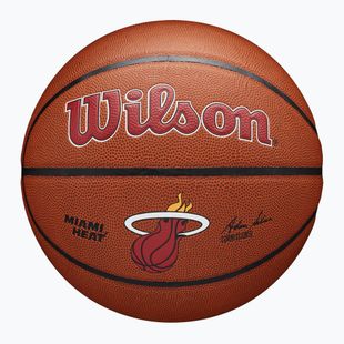 Wilson NBA Team Alliance Miami Heat кафяв размер 7 баскетбол