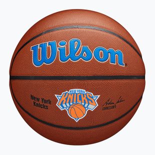 Wilson NBA Team Alliance New York Knicks баскетбол кафяв размер 7