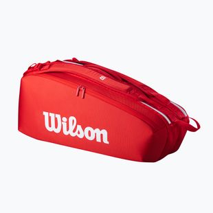 Wilson Super Tour Red 6PK червена тенис чанта