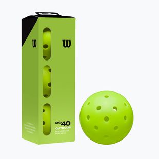 Топки за пикълбол Wilson Max 40 Outdoor Pickleball 3B 3 бр. green
