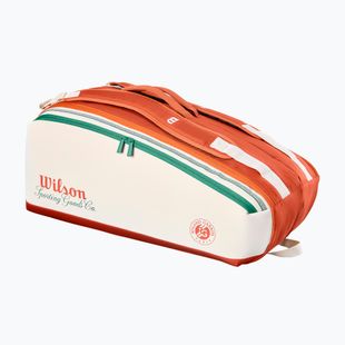 Чанта за тенис Wilson Roland Garros Super Tour 9Pk 2026 cream/clay/green