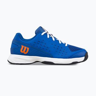 Детски тенис обувки Wilson Rush Pro Ace L Jr déjà vu blue/orange tiger/white