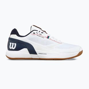 Мъжки тенис обувки Wilson Rush Pro 5 white/navy blazer/gum