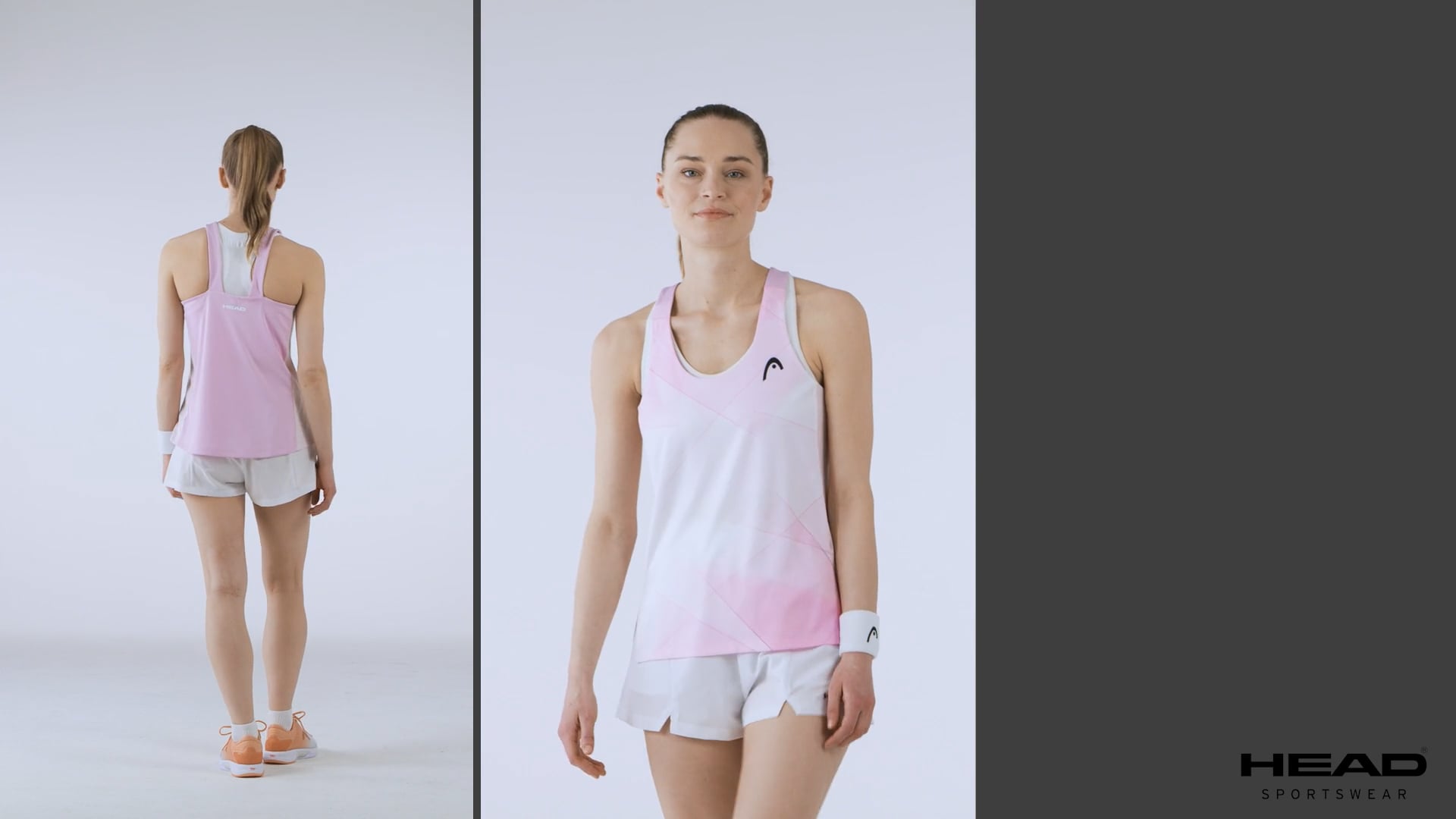 Дамски потник за тенис HEAD Spirit Tank Top print vision w/alight lilac