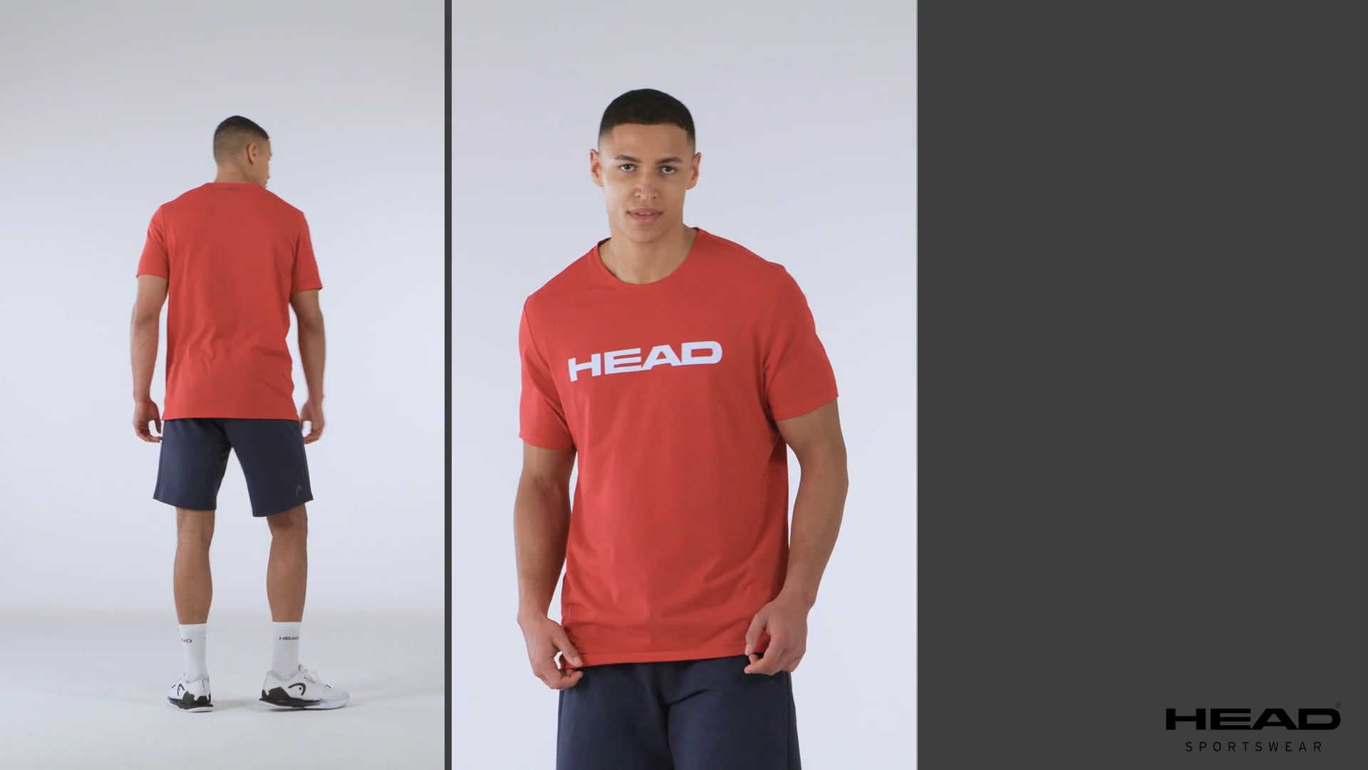 Мъжка тениска за тенис HEAD Club Original red