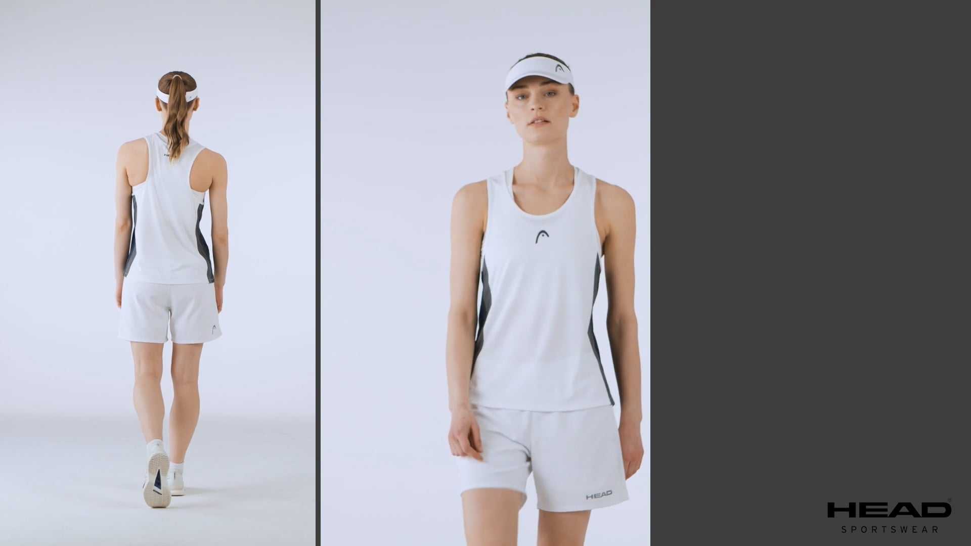 Дамски потник за тенис HEAD Club 25 Tech Tank Top W white