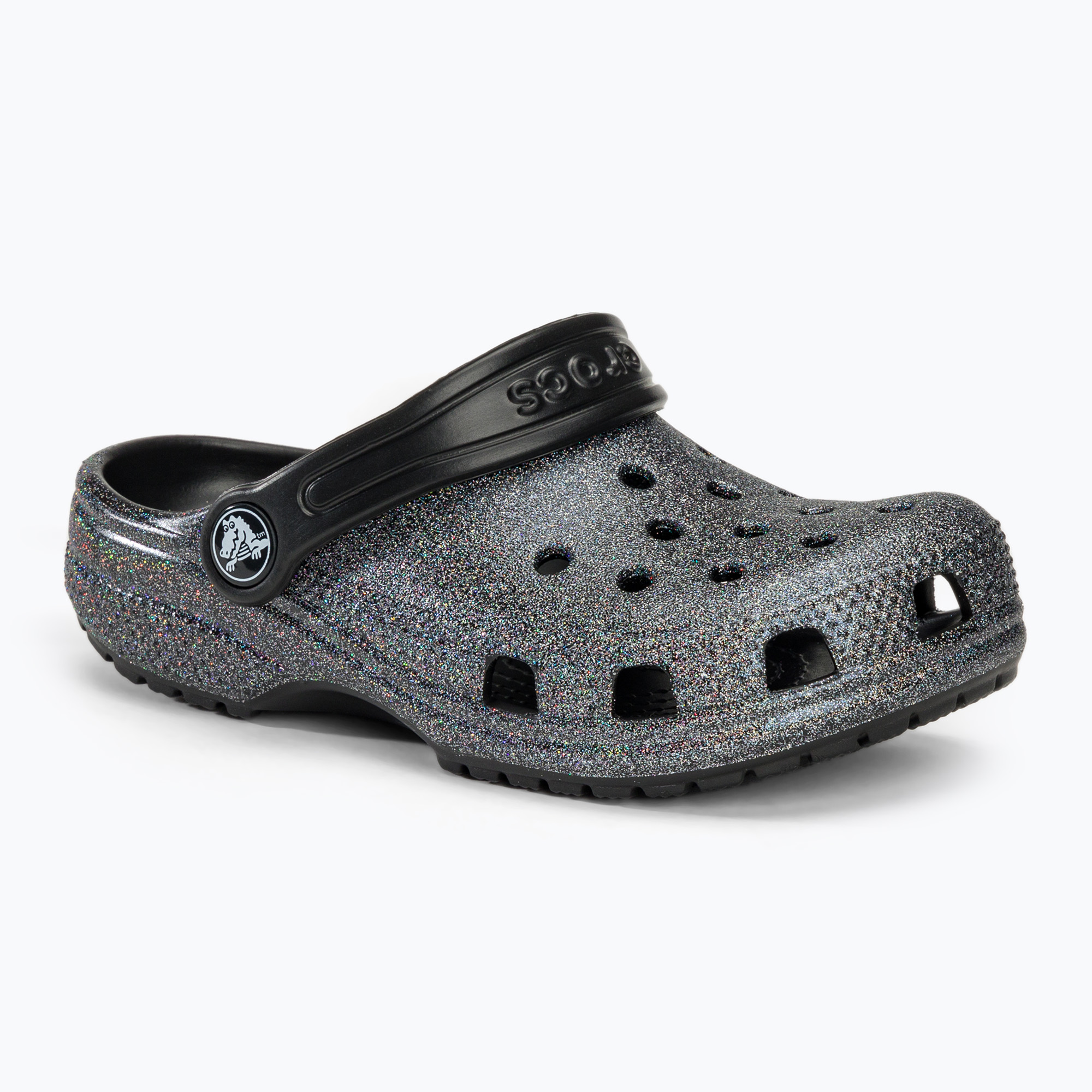 Детски джапанки Crocs Classic Glitter Clog black
