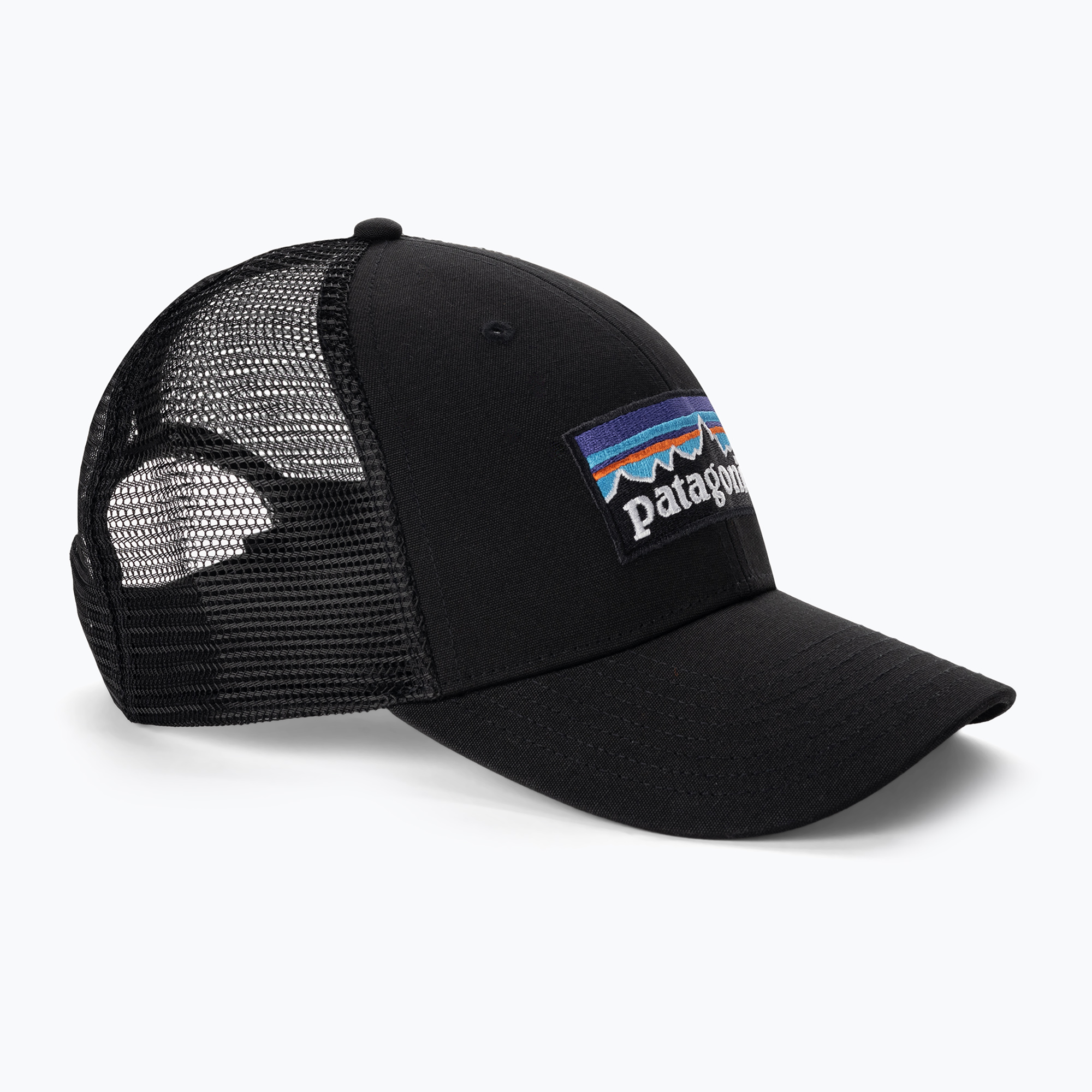 Patagonia P-6 Logo LoPro Trucker шапка черна
