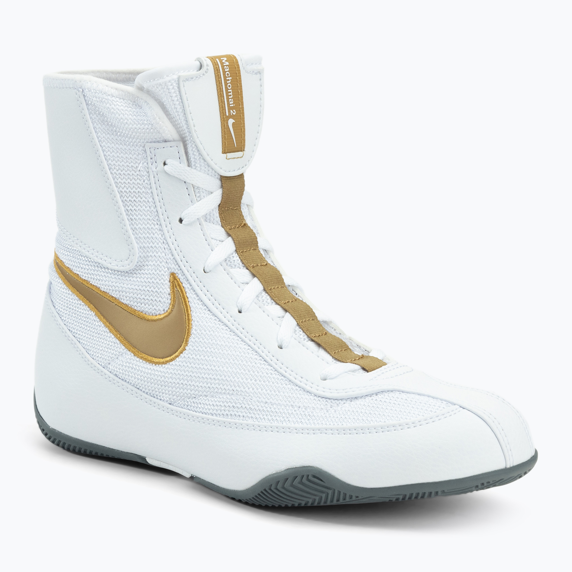Боксови обувки Nike Machomai в бяло и златно 321819-170