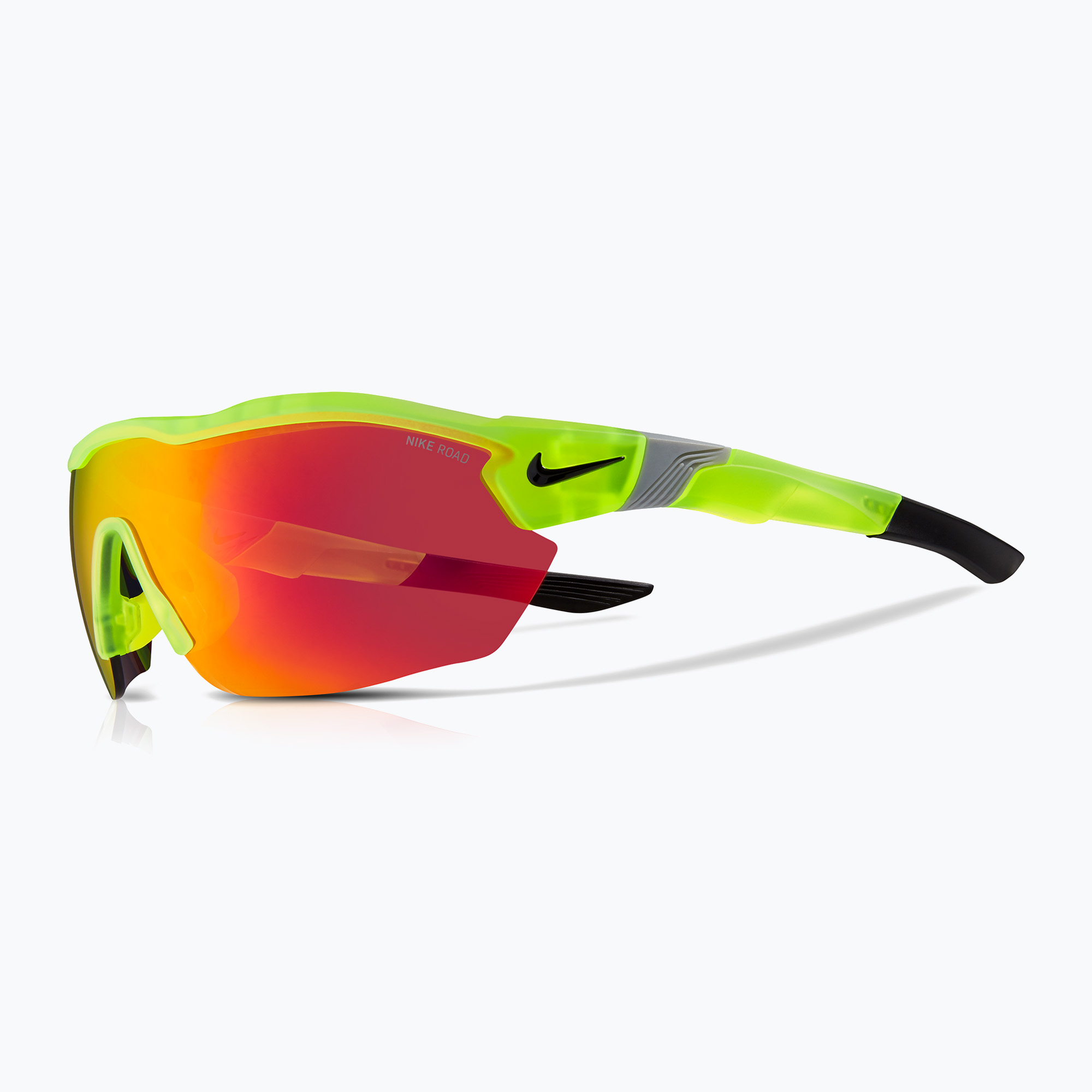 Мъжки слънчеви очила Nike Show X3 Elite L matte volt/road red mirror