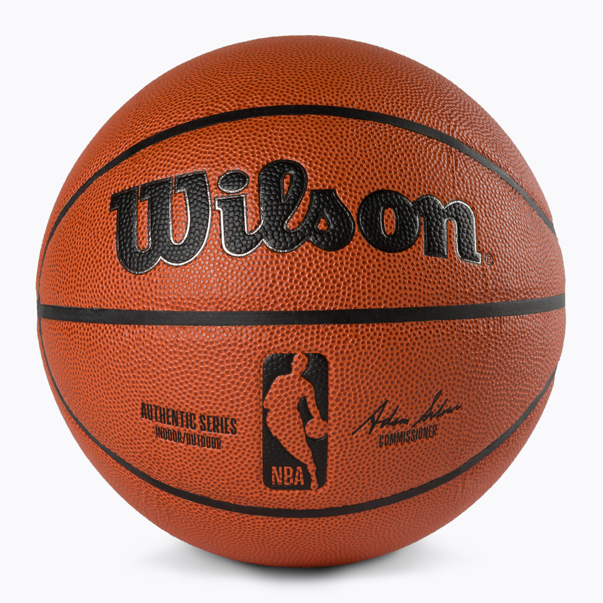 Уилсън NBA автентична баскетболна топка за игра на закрито и на открито Браун WTB7200XB07