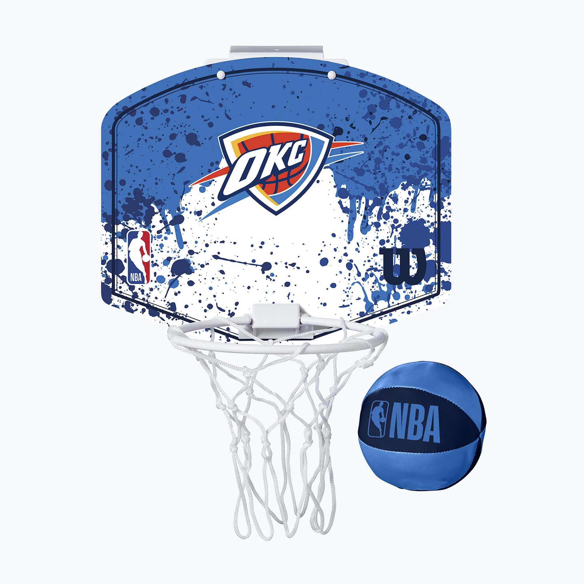 Баскетболен комплект Wilson NBA Team Mini Hoop Oklahoma City Thunder