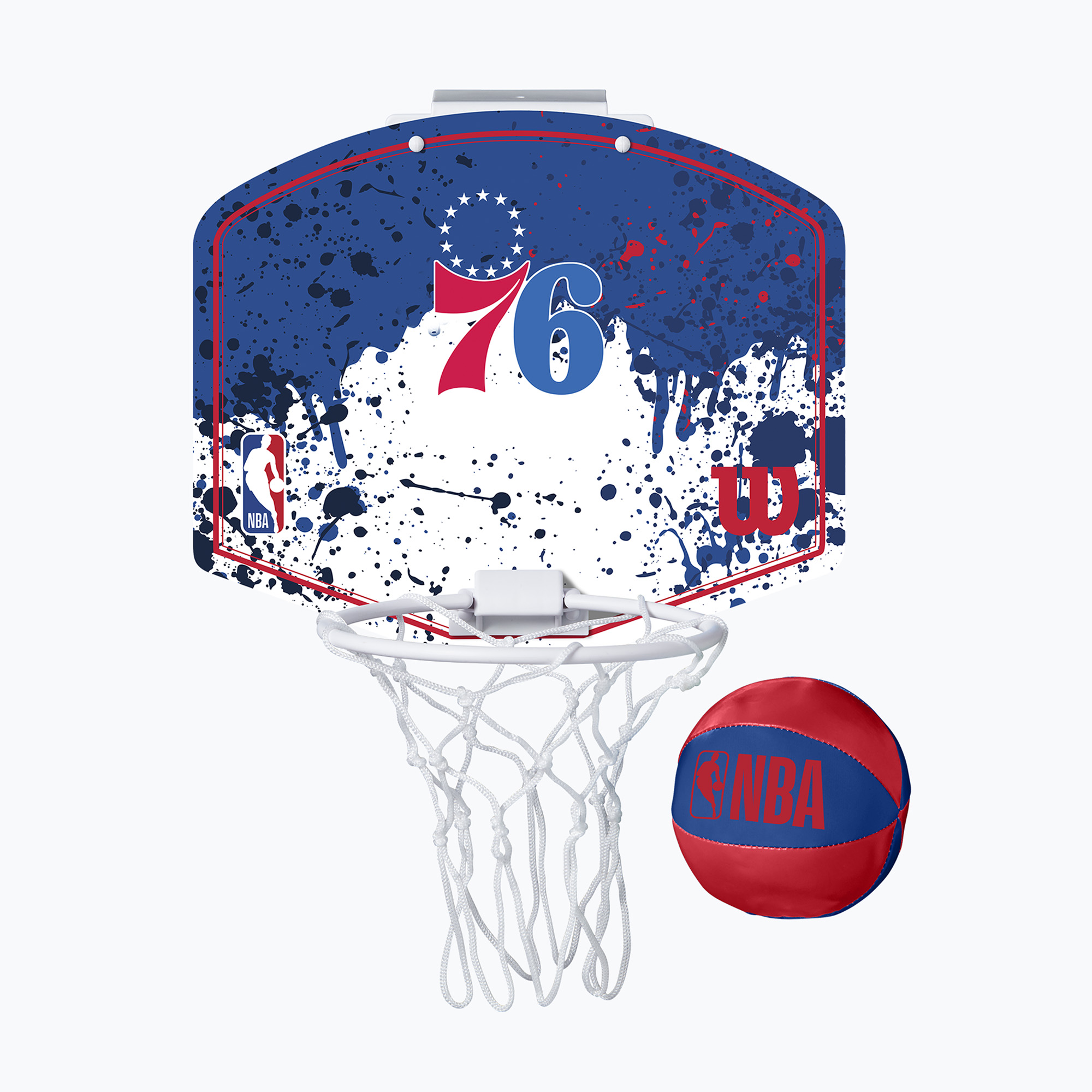 Wilson NBA Team Mini Hoop Philapdelphia 76ers Баскетболен комплект