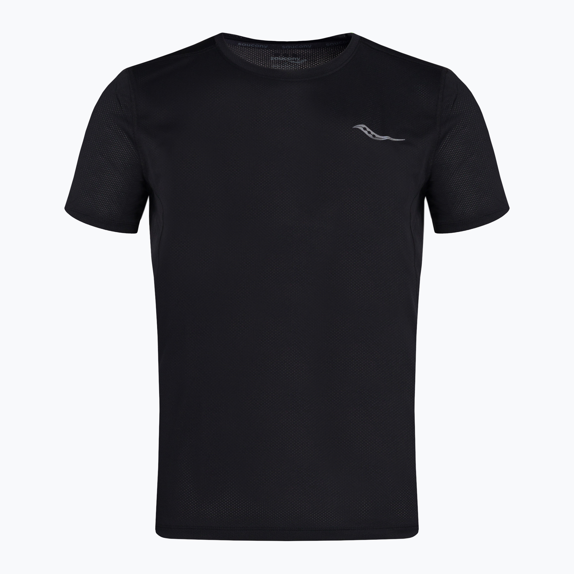 Мъжка тениска за бягане Saucony Stopwatch black SAM800278-BK