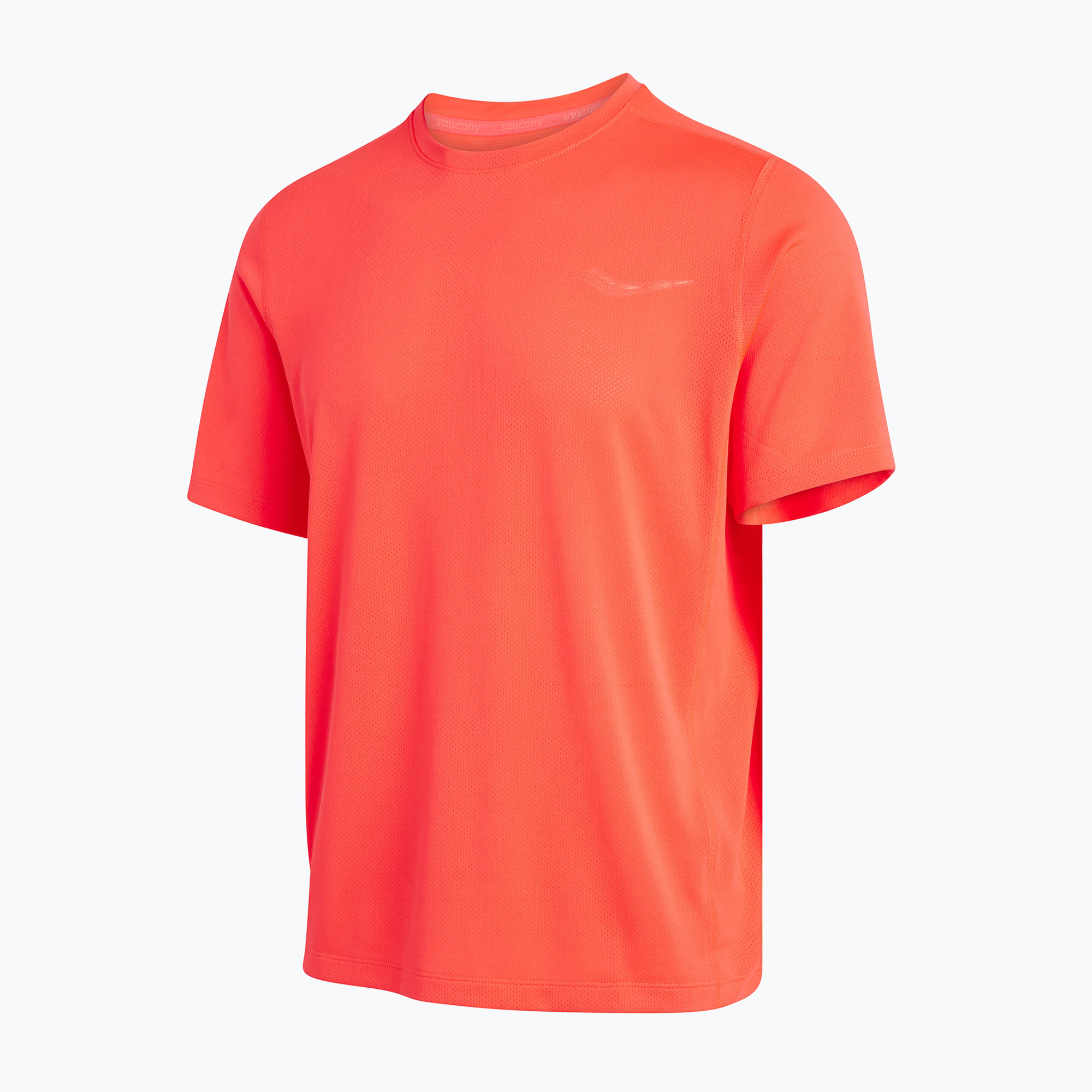 Мъжка тениска за бягане Saucony Stopwatch orange SAM800278-VR