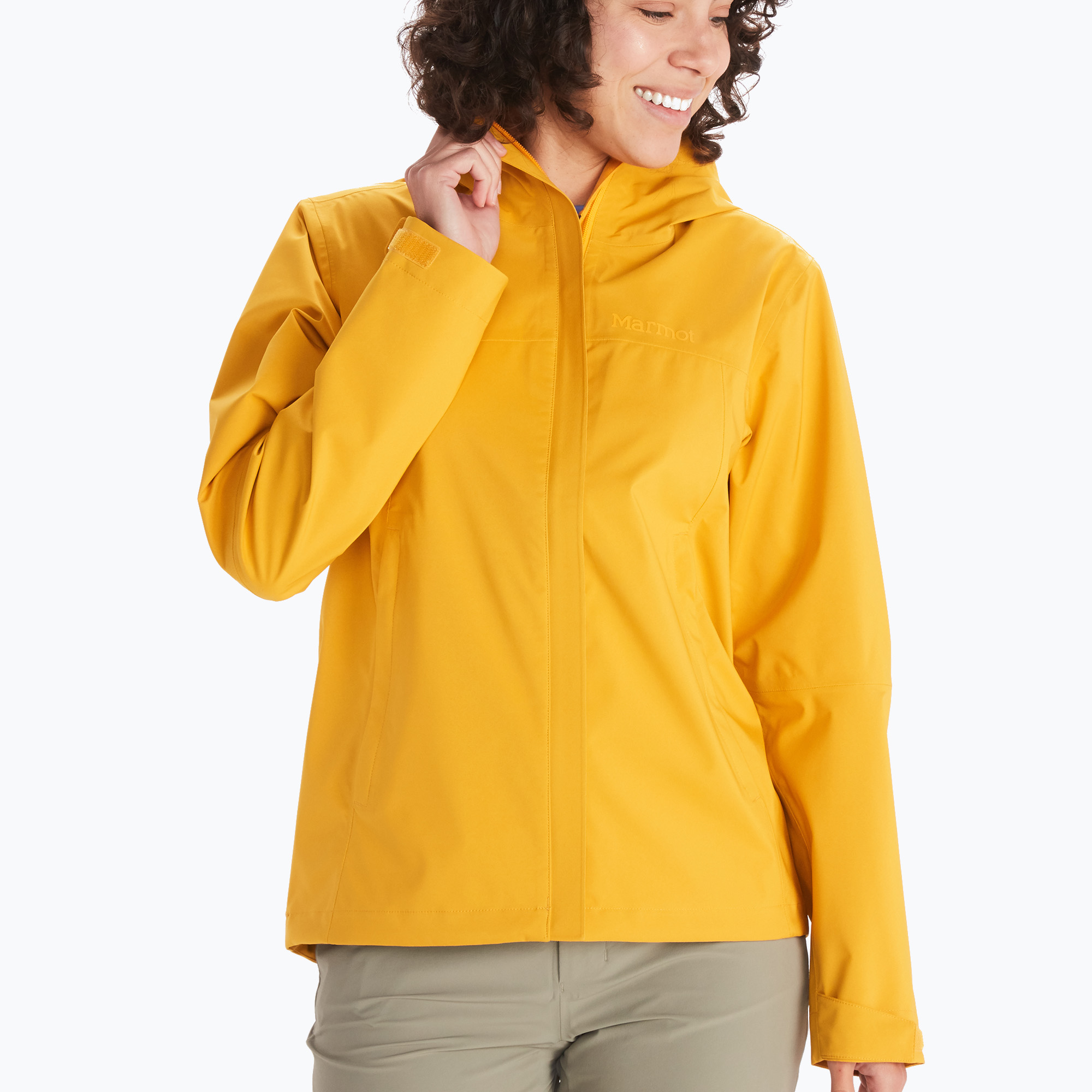 Marmot PreCip Eco дамско дъждобранно яке жълто M12389-9057