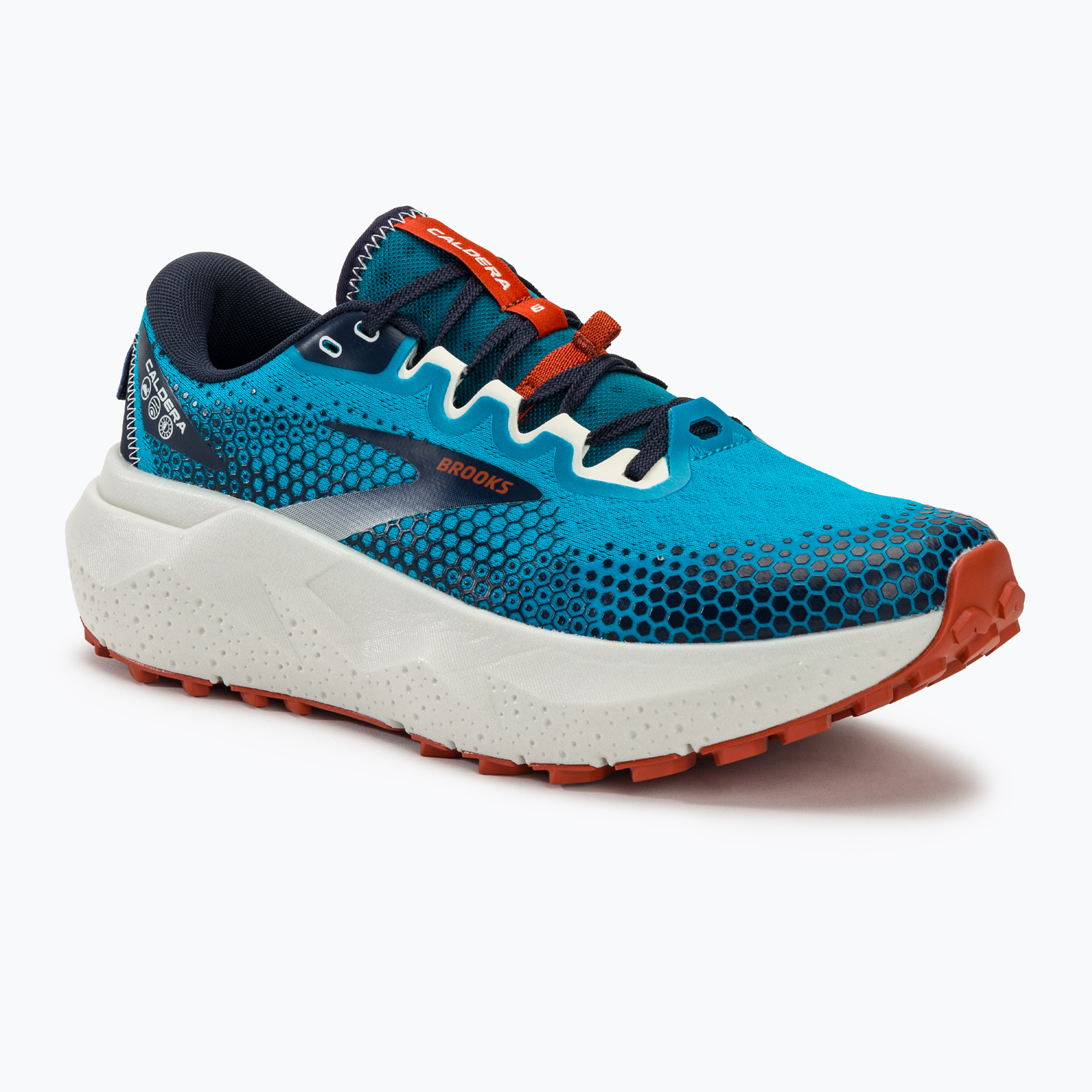 Мъжки обувки за бягане Brooks Caldera 6, синьо/нави/червено цвекло