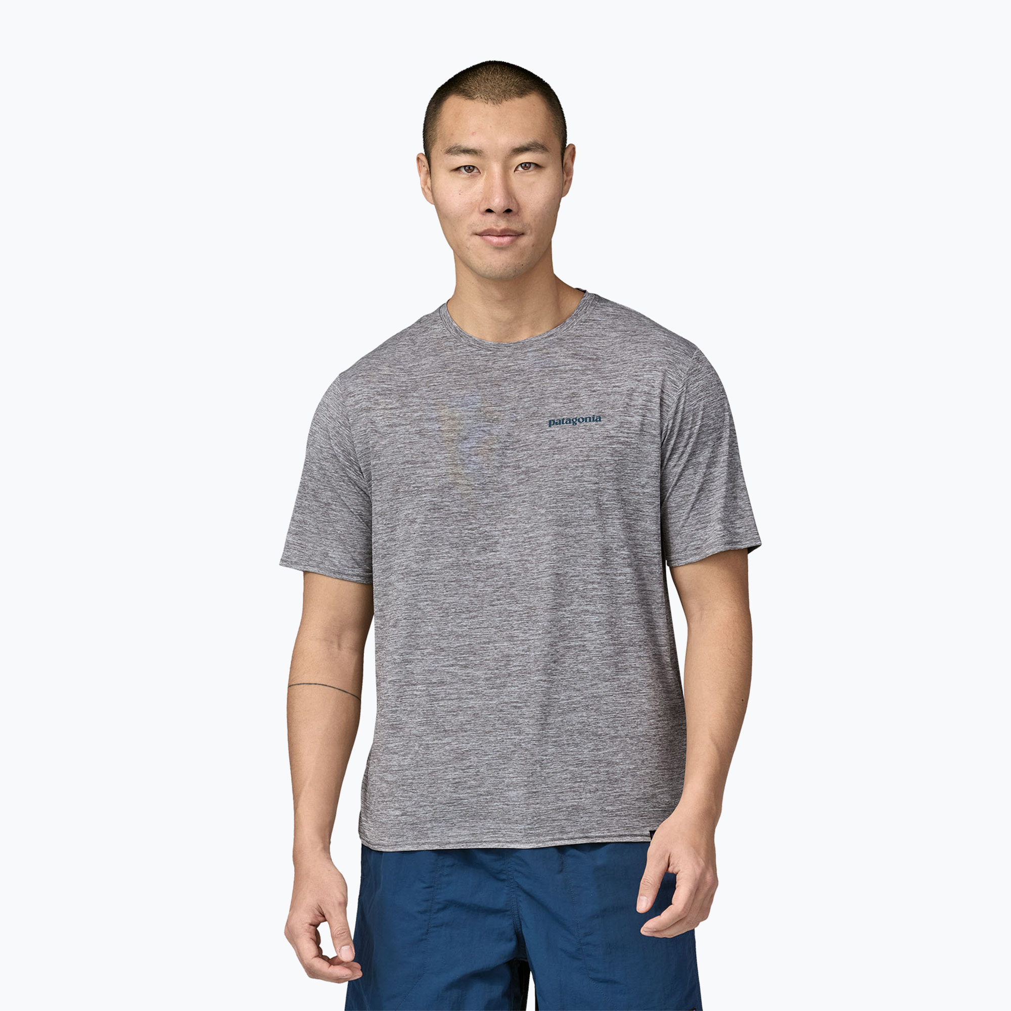 Мъжка риза Patagonia Cap Cool Daily Graphic Shirt Waters boardshort с логото abalone blue/grey