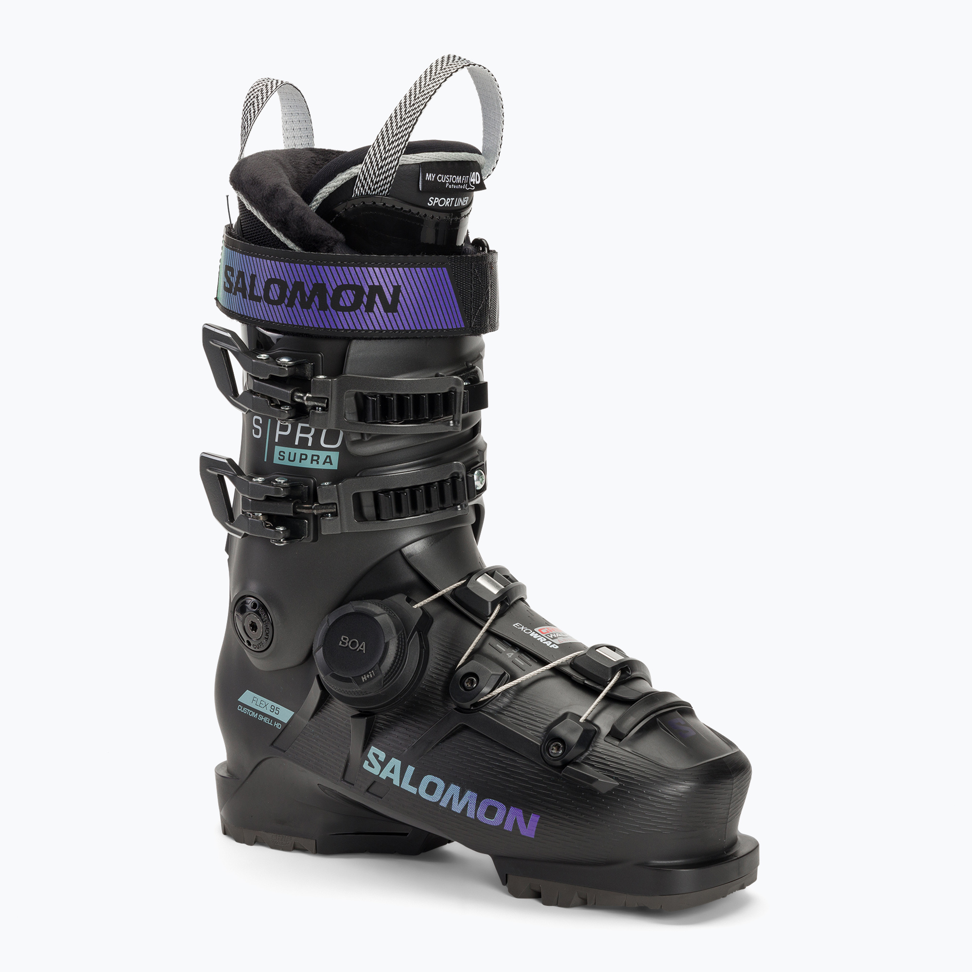 Дамски ски обувки Salomon S Pro Supra Boa 95 W black/beluga/spearmint