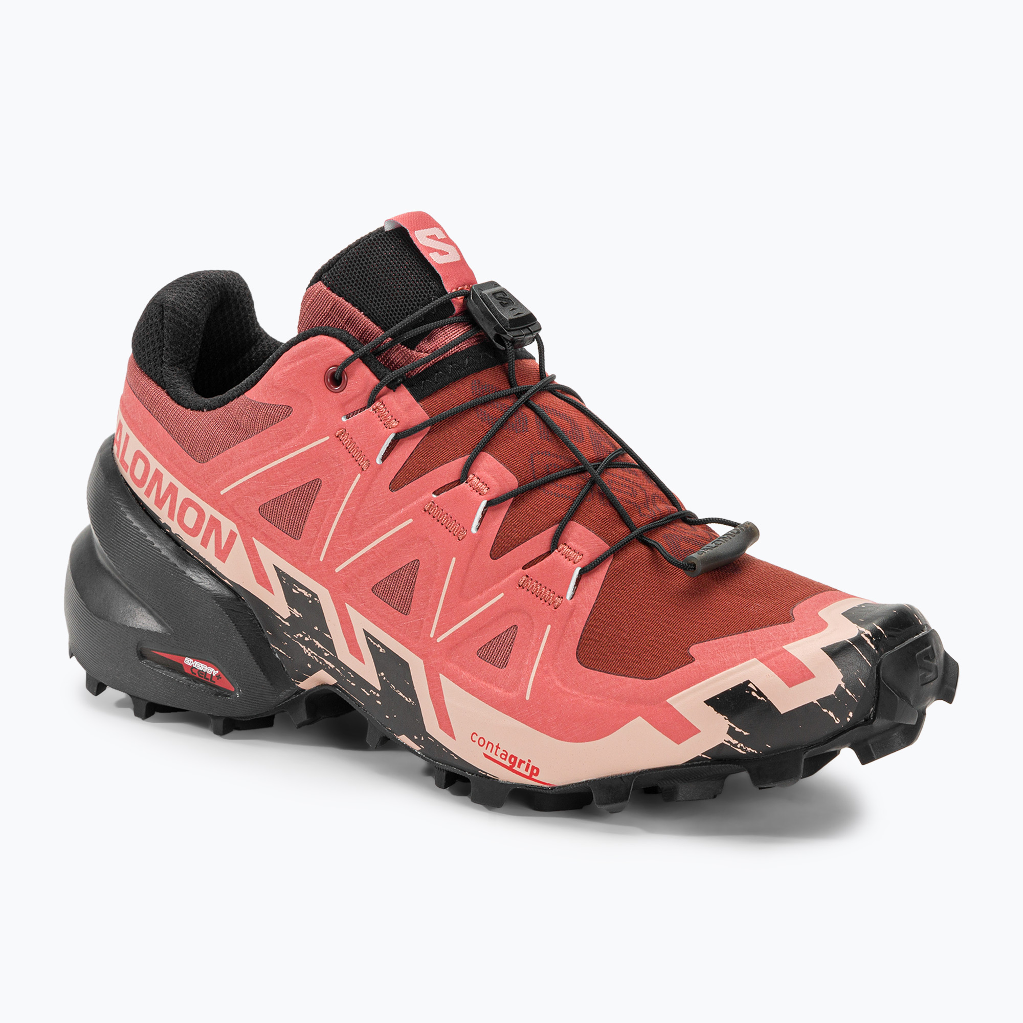Дамски обувки за бягане Salomon Speedcross 6 от кравешка кожа/черно/английска роза