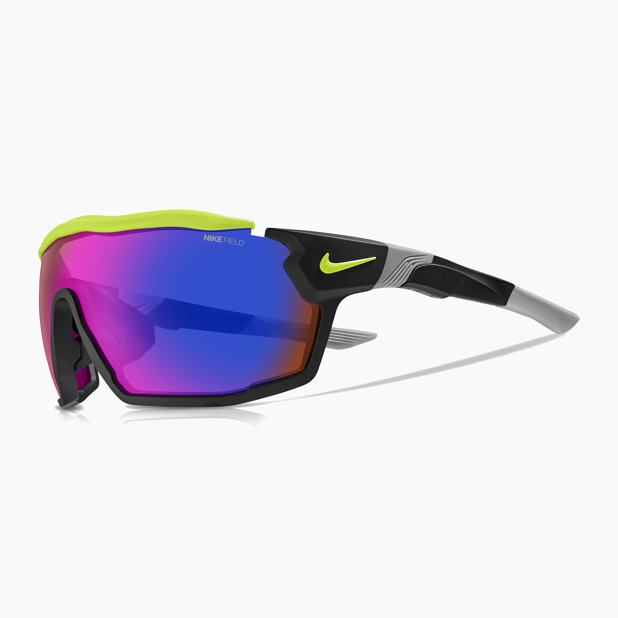 Слънчеви очила Nike Show X Rush матово черно/полеви оттенък