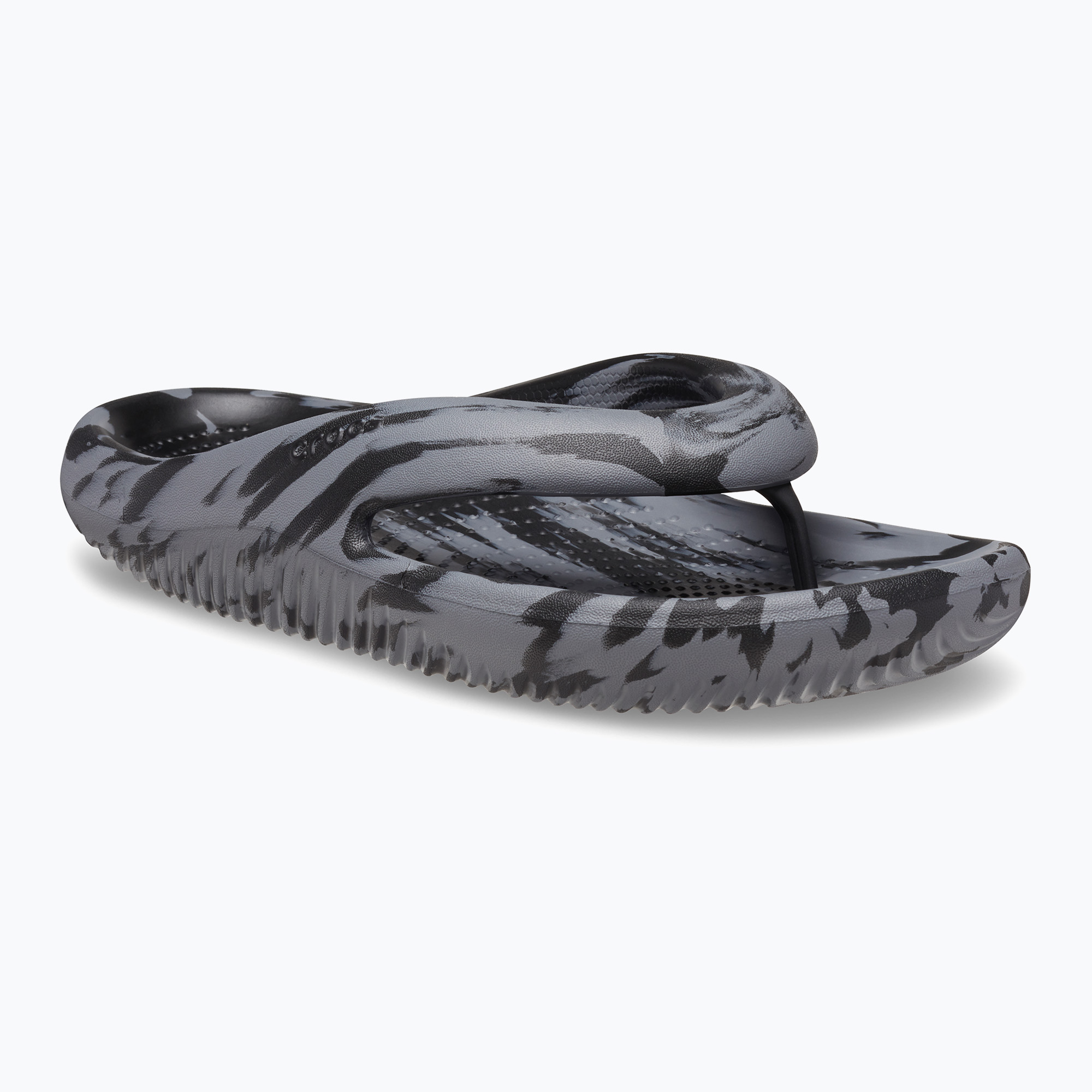 Джапанки Crocs Mellow Marbled Recovery black/charcoal