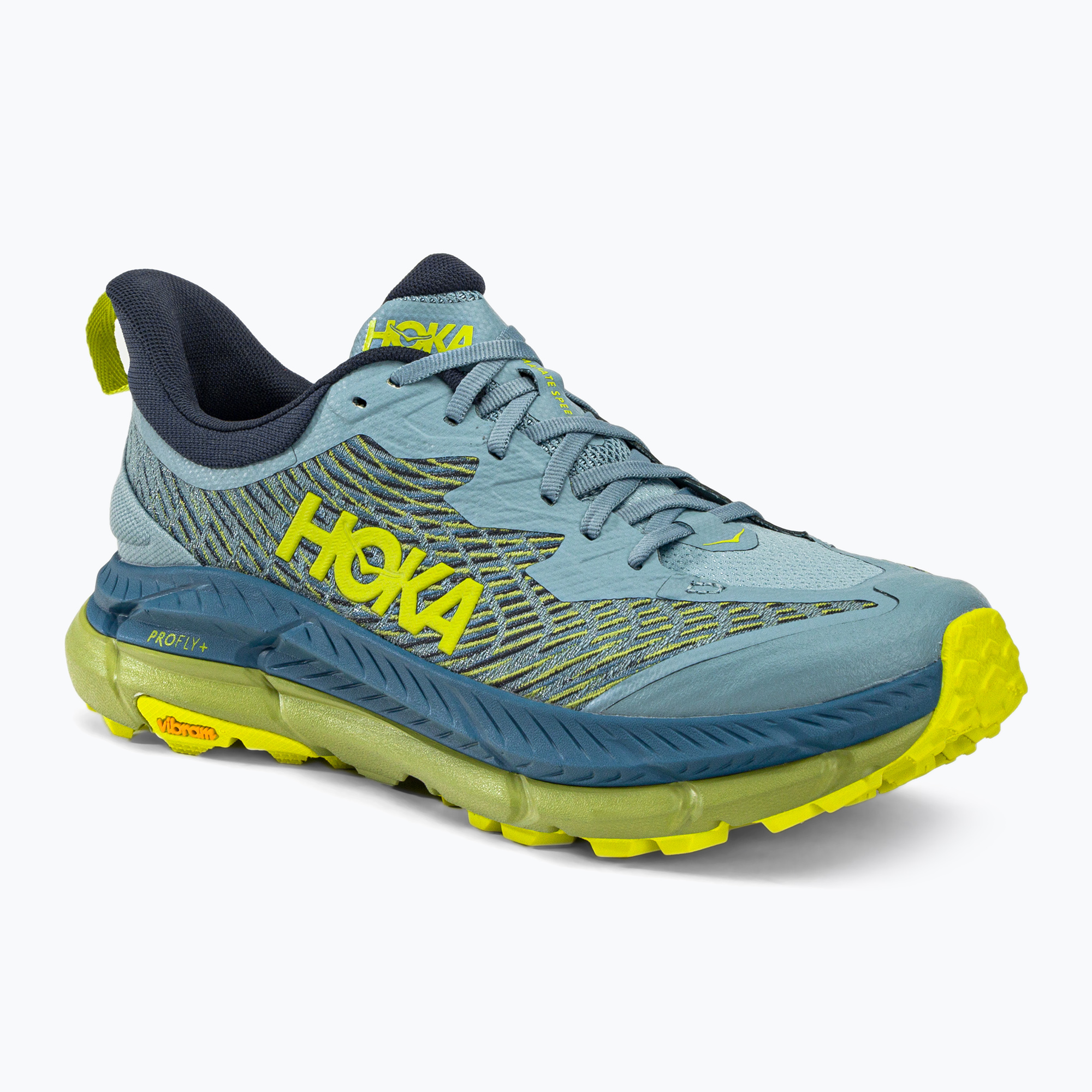 Мъжки обувки за бягане HOKA Mafate Speed 4 синьо/жълто 1129930-SBDCT