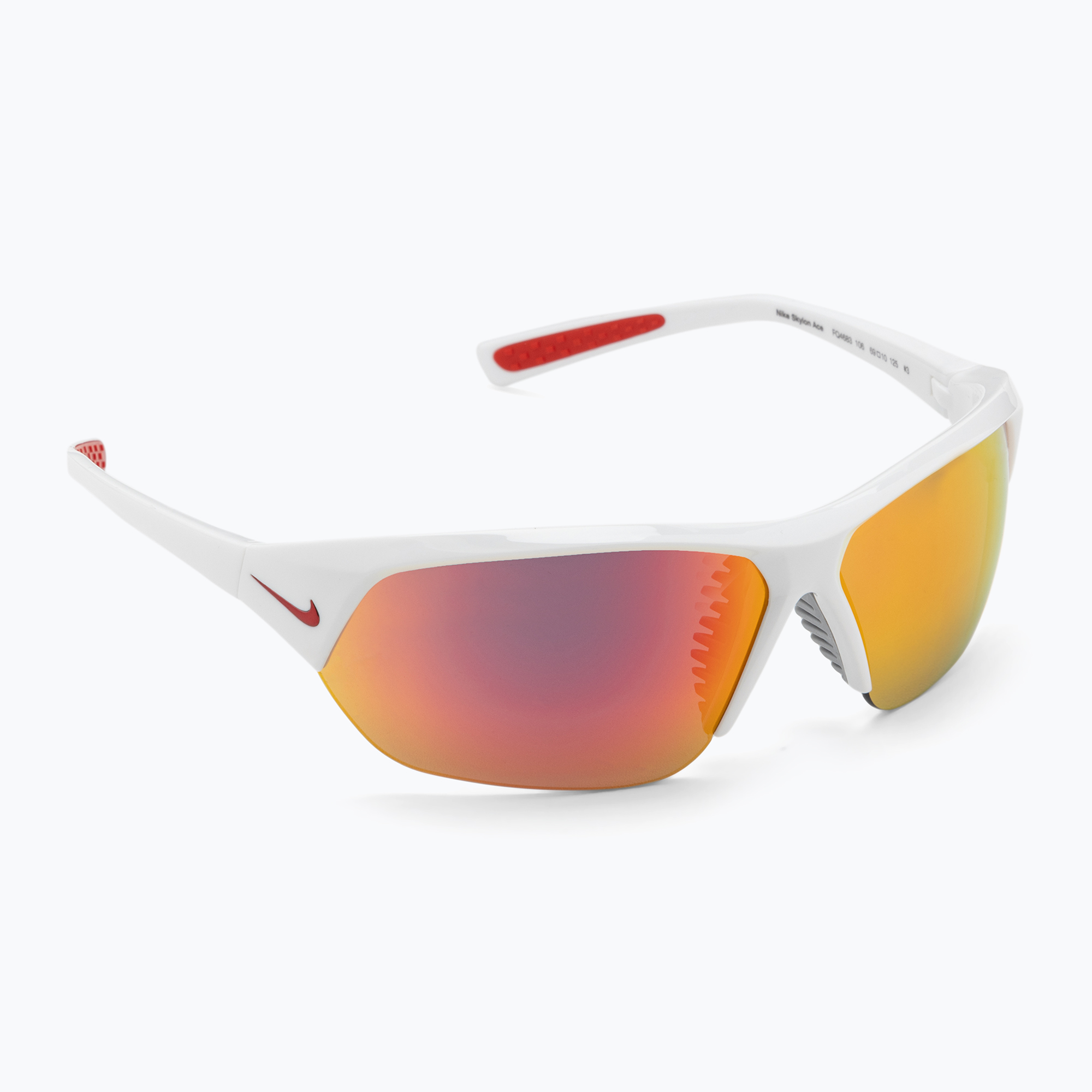 Мъжки слънчеви очила Nike Skylon Ace бяло/сиво с червено огледало