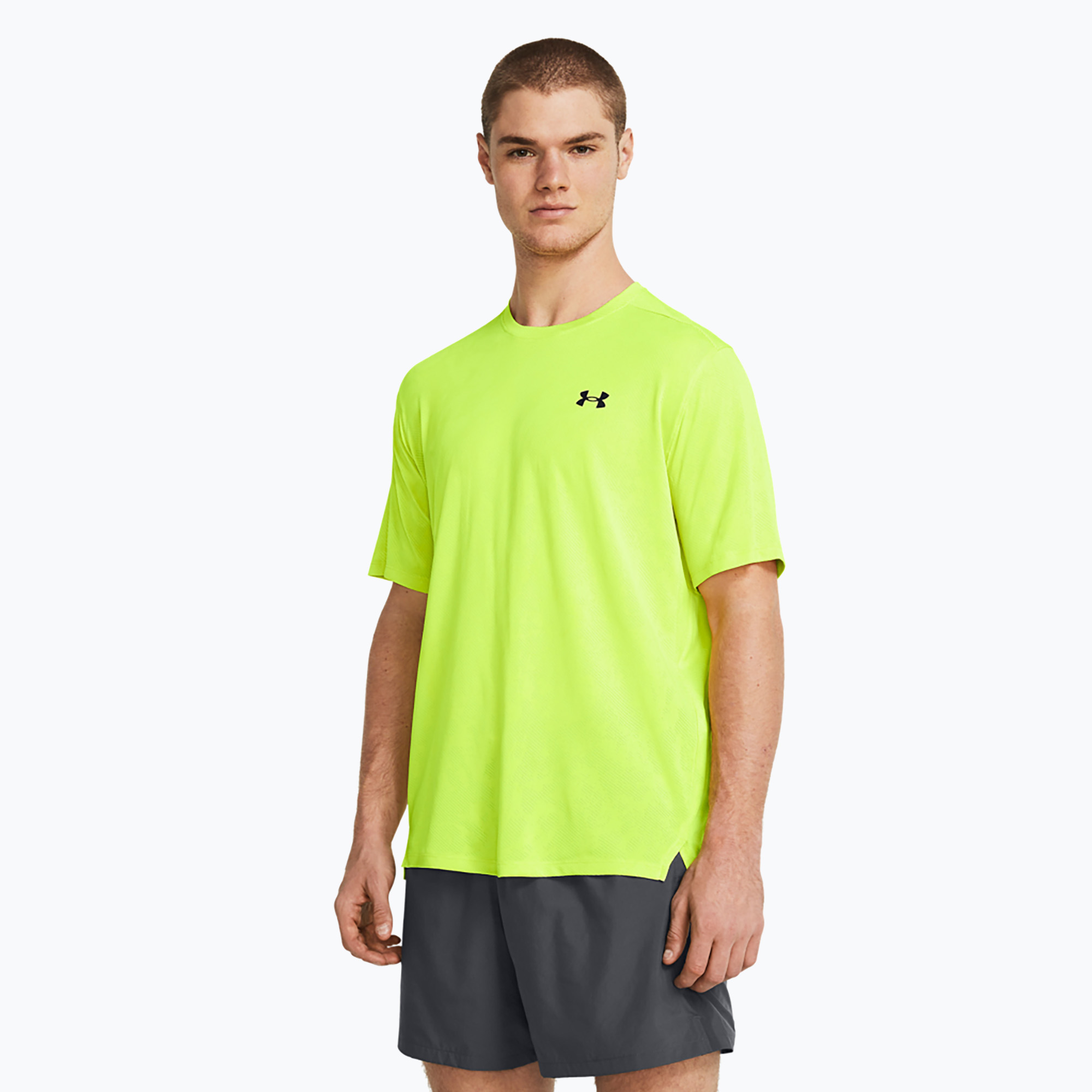 Мъжка тренировъчна тениска Under Armour Tech Vent Geode с висока видимост в жълто/черно