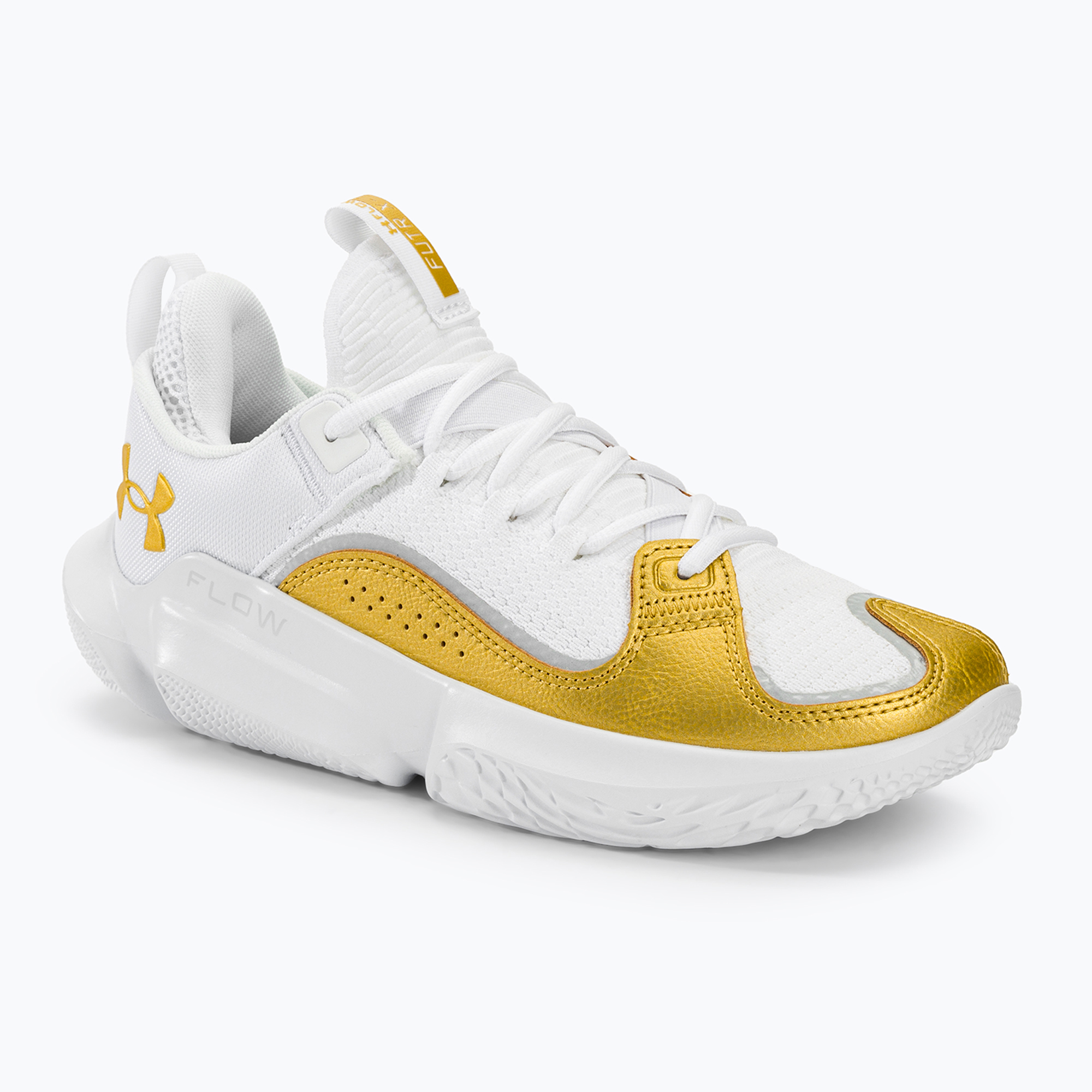 Баскетболни обувки Under Armour Flow Futr X3 бяло/бяло/металическо злато
