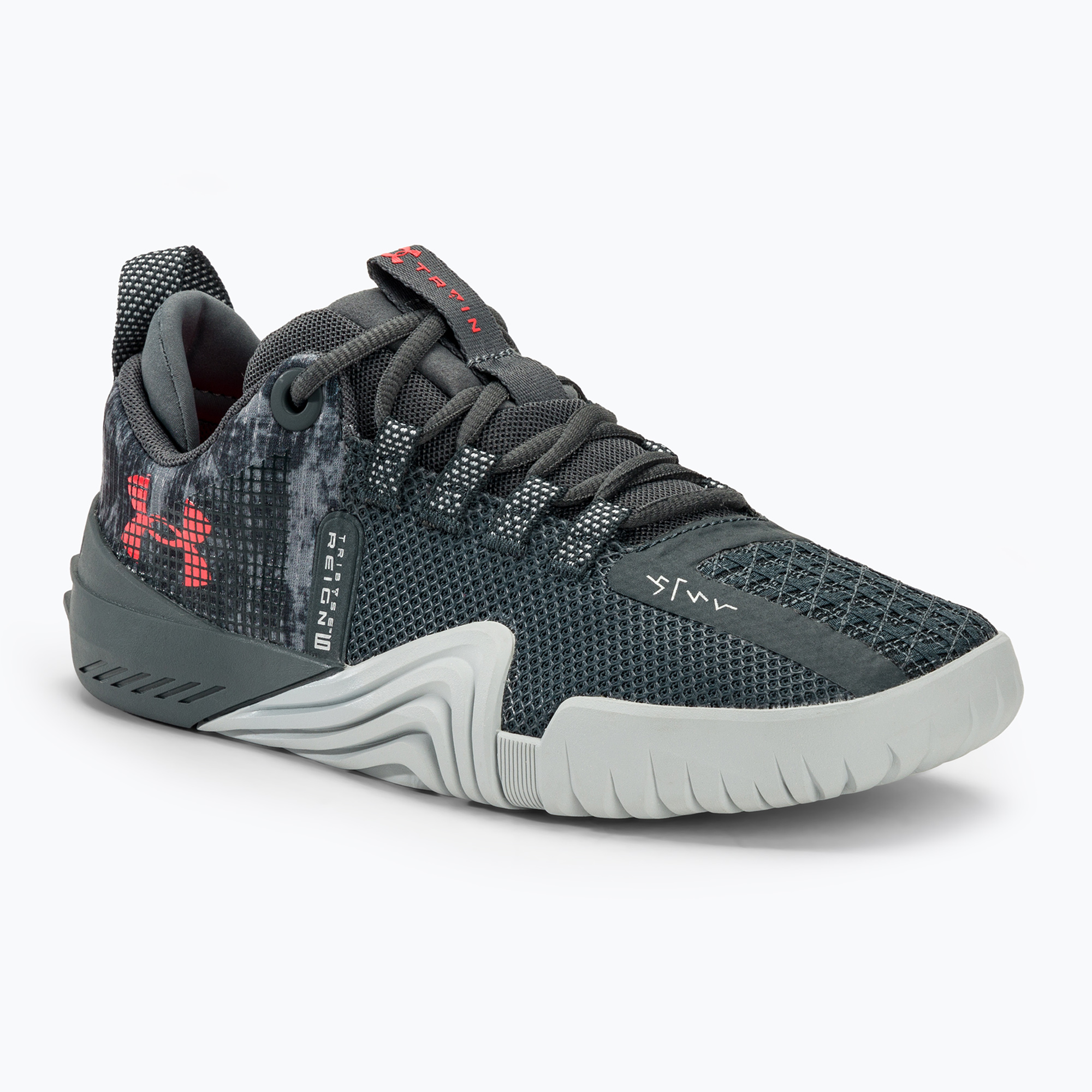 Under Armour дамски обувки за тренировка TriBase Reign 6 pitch gray/gray void/rush red
