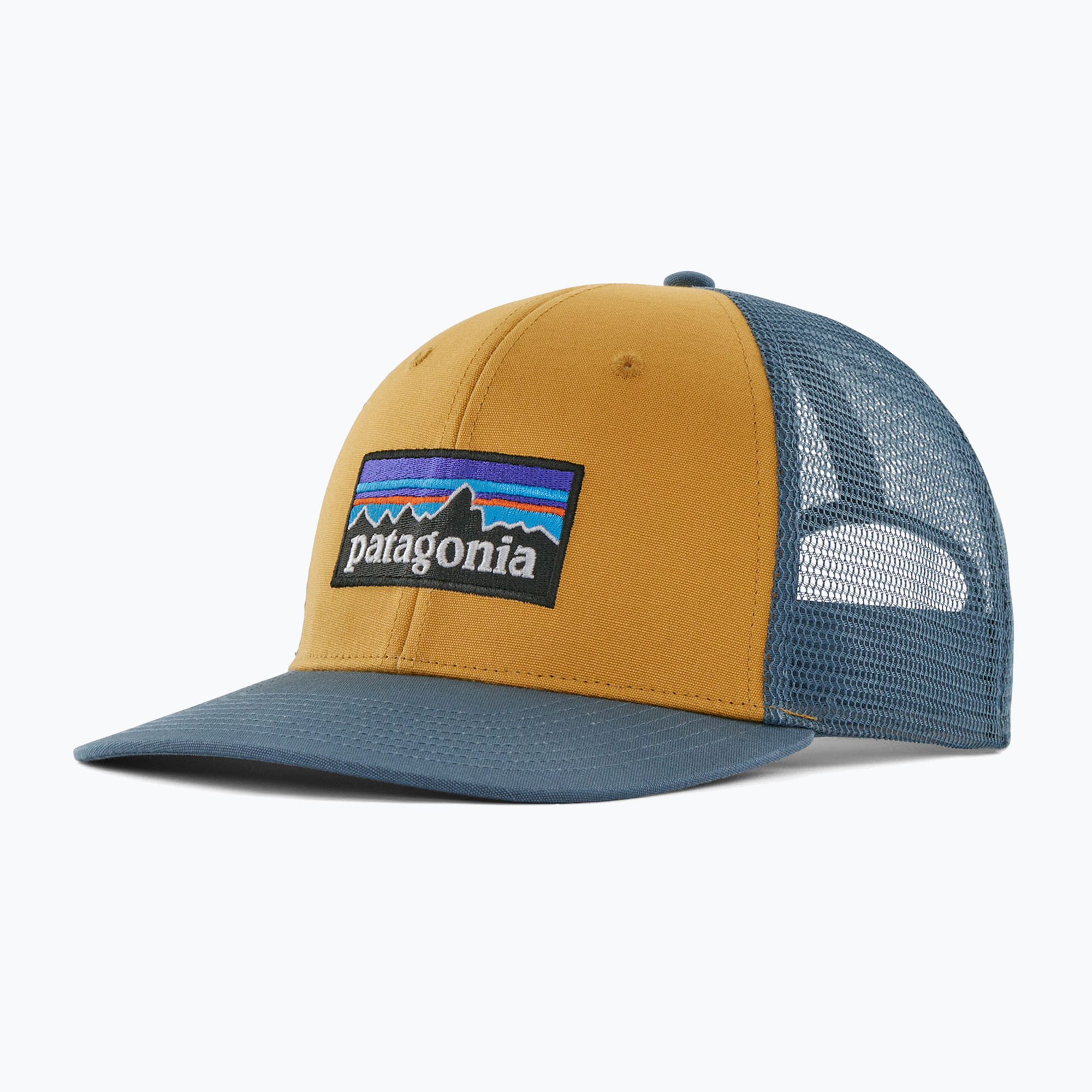 Patagonia P-6 Logo Trucker бейзболна шапка pufferfish gold