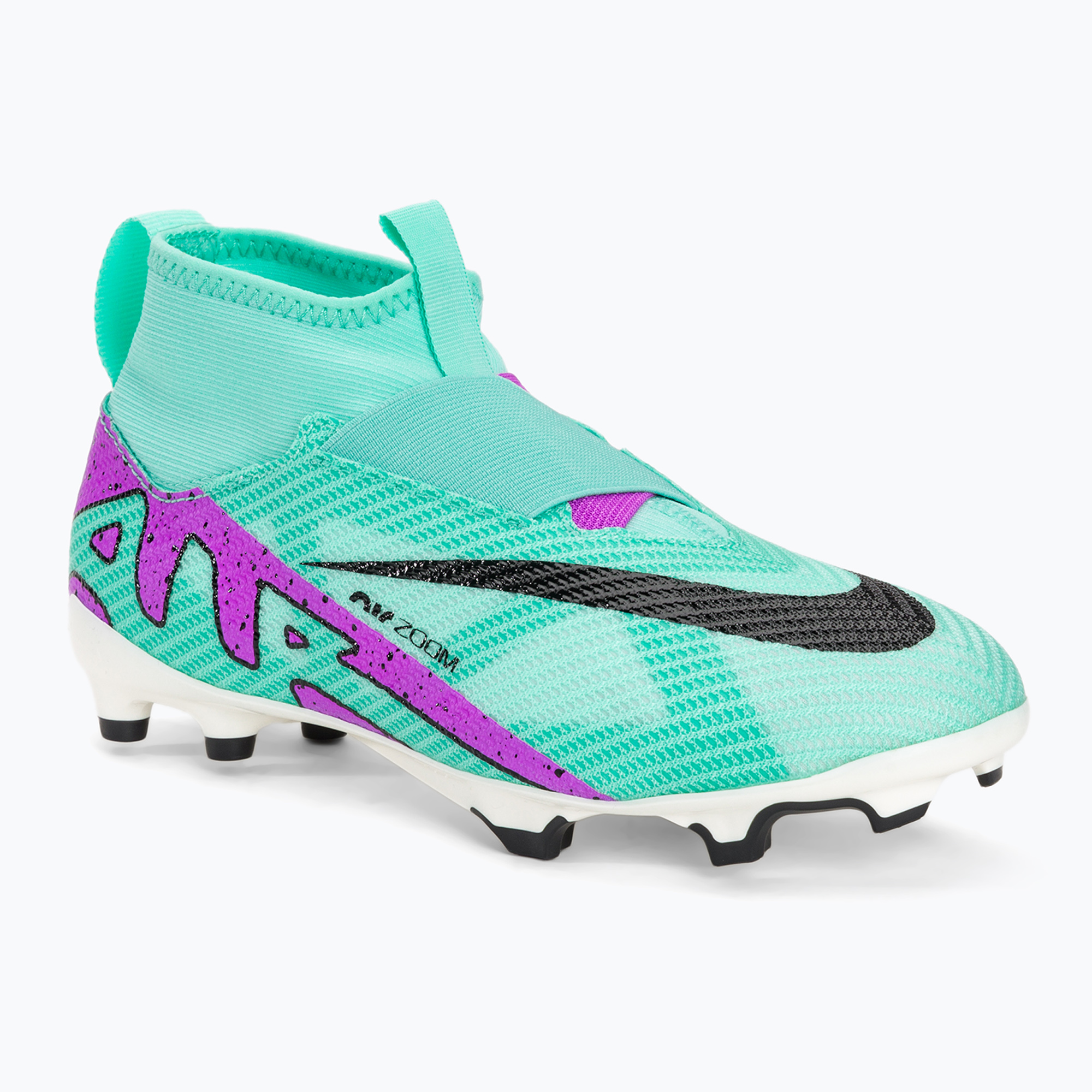 Детски футболни обувки Nike Jr Mercurial Superfly 9 Pro FG hyper turquoise/black/ white/fuchsia dream