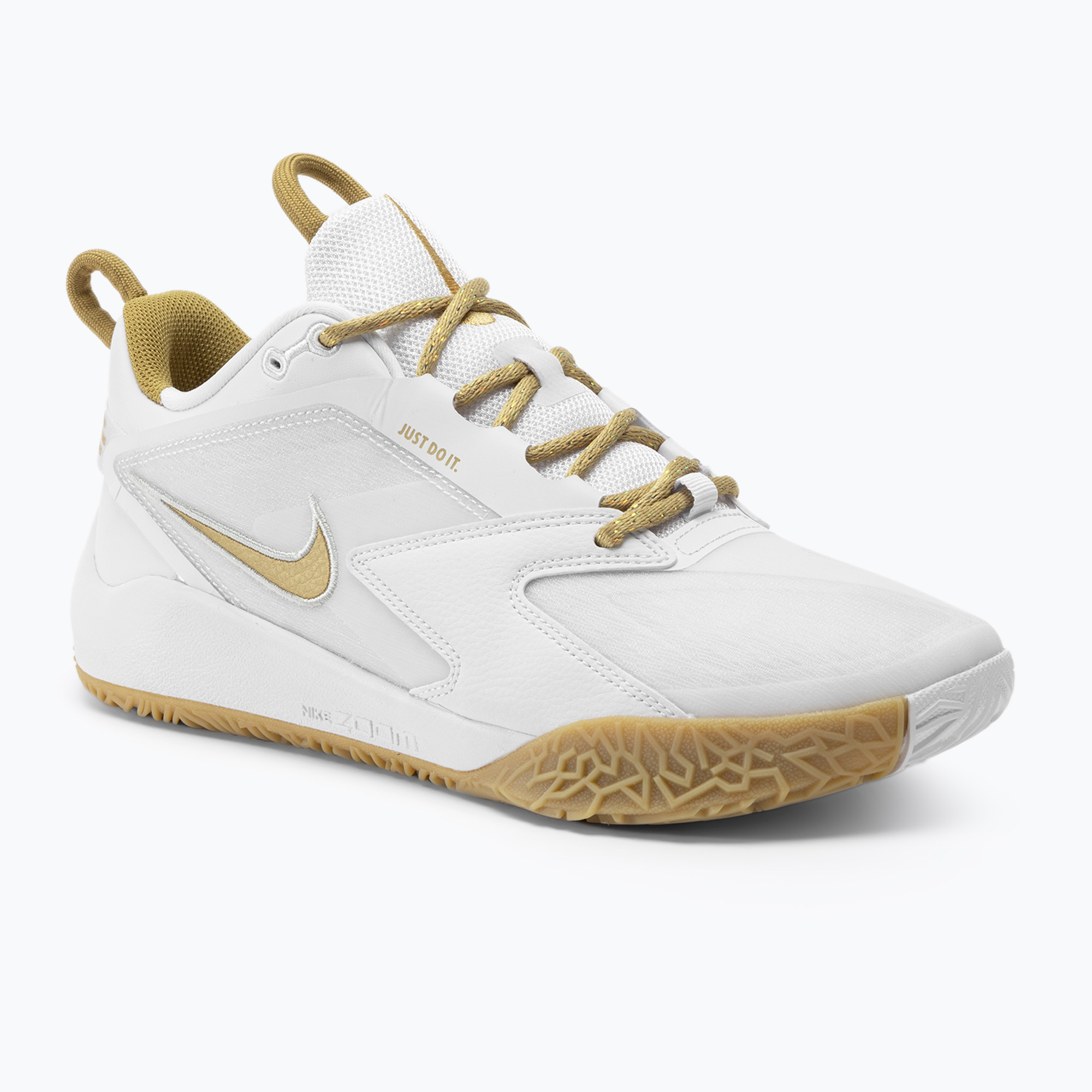 Обувки за волейбол Nike Zoom Hyperace 3 бяло/златно/фотонен прах