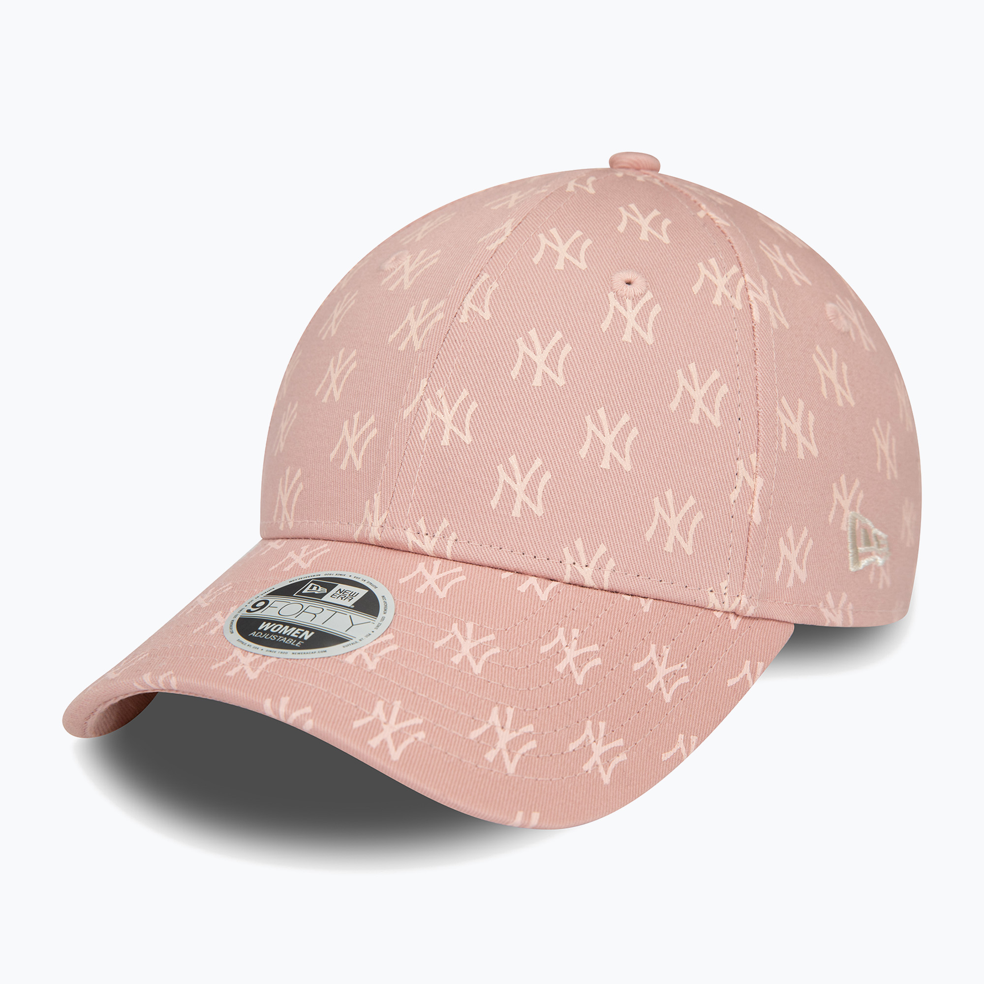 New Era Monogram 9Forty New York Yankees пастелно розова бейзболна шапка за жени