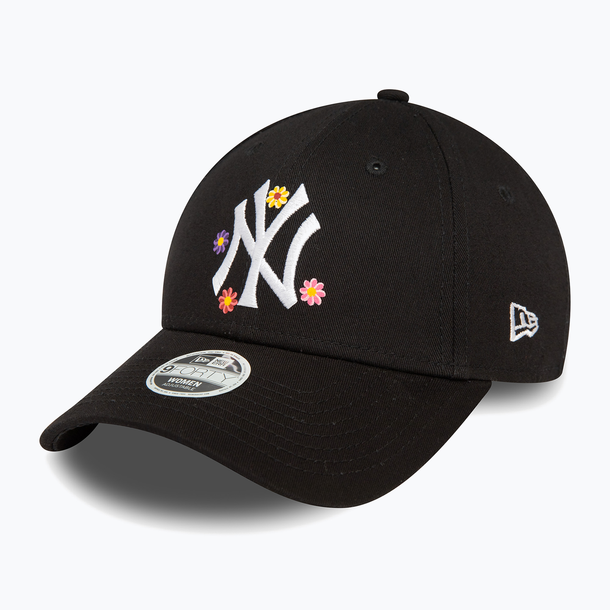 Жени New Era Цвете 9Forty New York Yankees бейзболна шапка черно