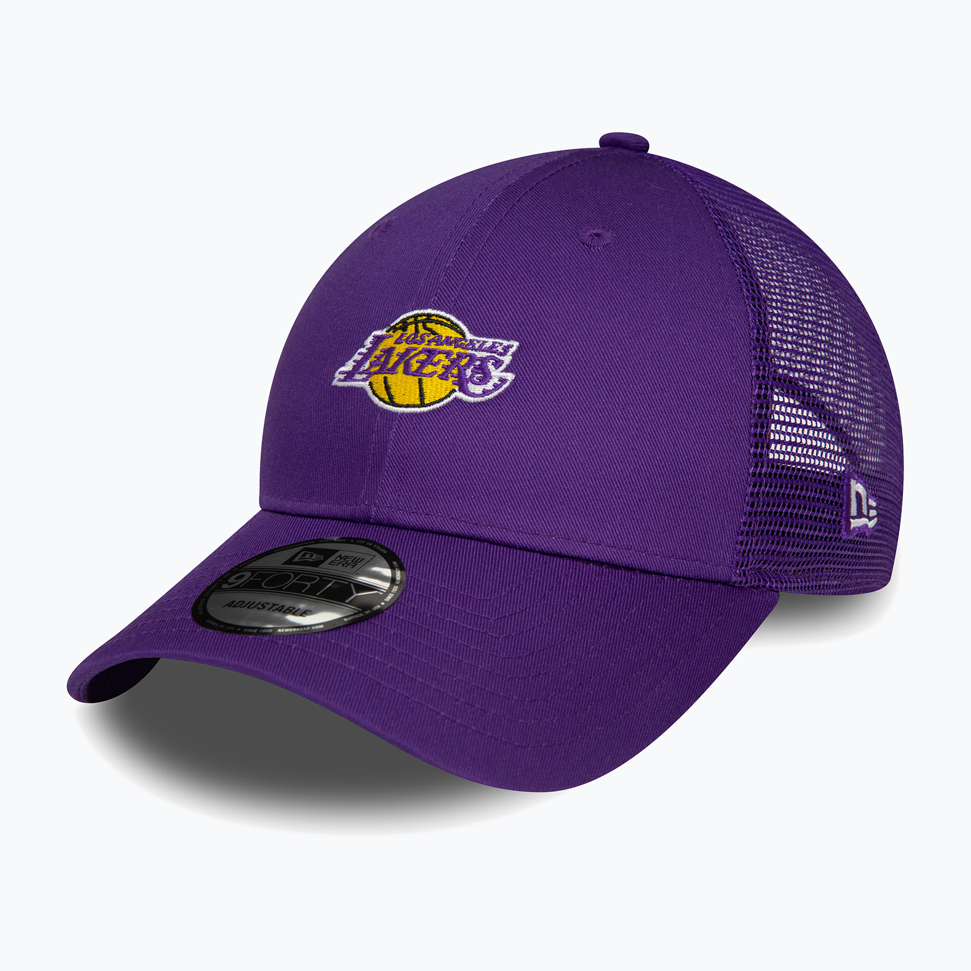 Мъжки New Era Home Field 9Forty Trucker Los Angeles Lakers бейзболна шапка лилаво