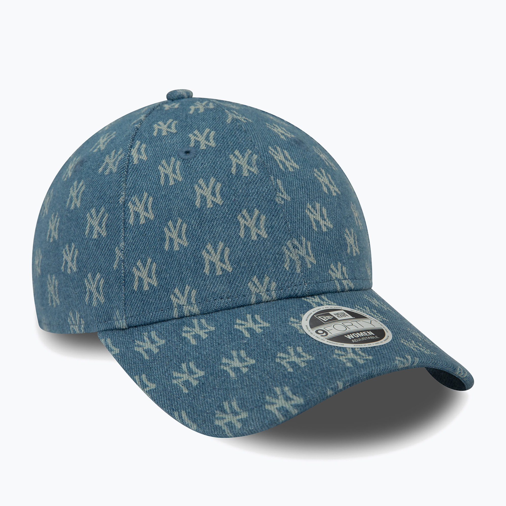 New Era Denim Mono 9Forty New York Yankees med blue бейзболна шапка за жени