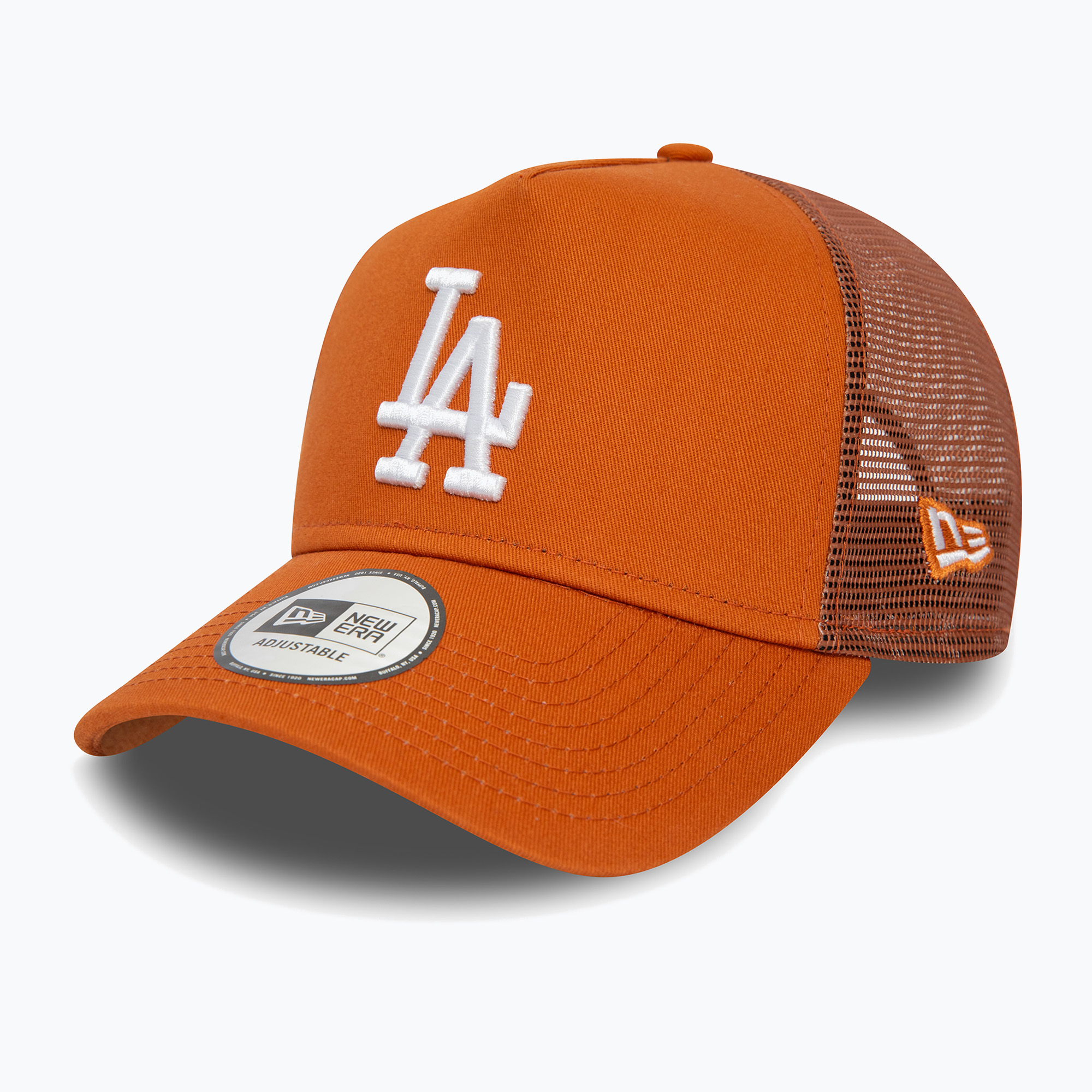 Мъжки New Era League Essential Trucker Los Angeles Dodgers med brown бейзболна шапка