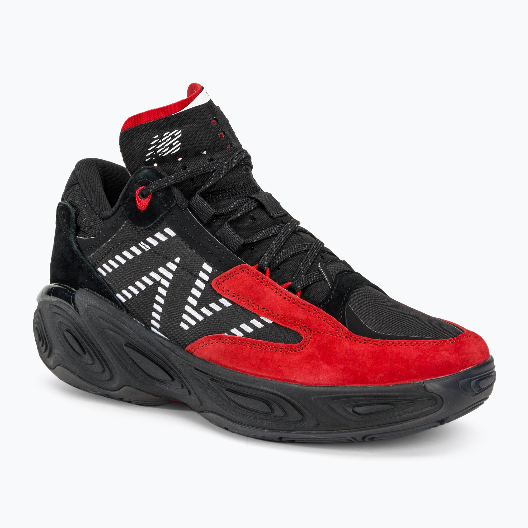 New Balance Fresh Foam BB v2 черни/червени баскетболни обувки